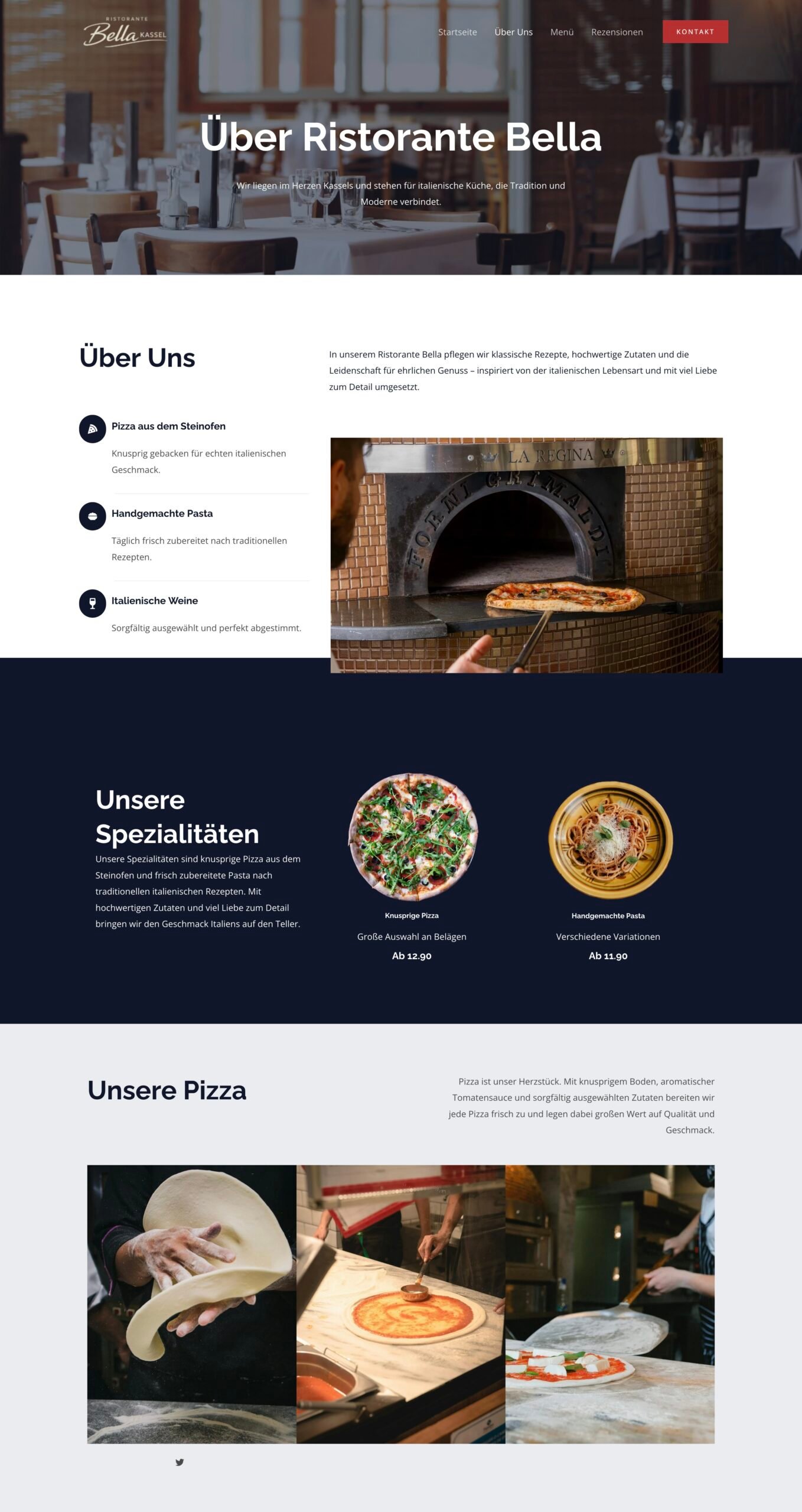 screenshot 2026 01 13 at 10 28 55 Über uns leidenschaftliches team im ristorante bella kassel restaurant.emilia webdesign.de